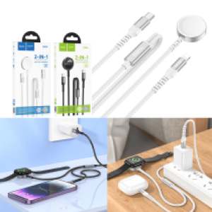 Power Charger iWatch+iPhone 2-in-1 hoco CW54 - ឆ្នាំងសាក នាឡិកា iWatch+iPhone hoco CW54
