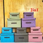 clothes fabric organiser 2in1 - ប្រអប់ដាក់ឥវ៉ាន់​​ 2in1