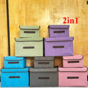 clothes fabric organiser 2in1 - ប្រអប់ដាក់ឥវ៉ាន់​​ 2in1