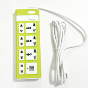Power Strip 7Socket 2USB 3M 1524U-Type1 - ព្រីភ្លើង លេខ 1524U  7រុន និង 2 រុនសាកថ្ម 3ម៉ែត