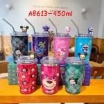 Coffee cup vacuum 450ml A8613 - កែវកាហ្វេរក្សាកំដៅនិងត្រជាក់​ 450ml A8613