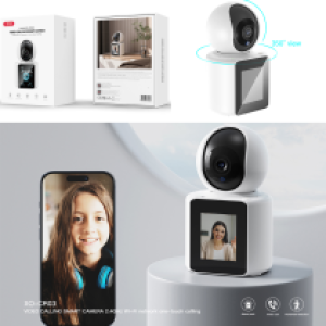 Camera Desk Wifi 360° 2M LCD XO CR03 1080p - កាមេរ៉ាសុវត្ថិភាព វ៉ាយហ្វាយ 2.4G 360° XO CR03 1080p