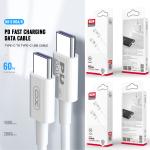 Cable Charger TypeC to TypeC XO NB-Q190B 60W 2M - ខ្សែសាក XO NB-Q190B C-C 60Wវ៉ាត់ 2ម៉ែត