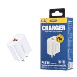 Power Charger Remax RP-U119 QC3.0/SCP 18W - ឆ្នាំងសាក ខ្វីកឆាច Remax RP-U119 QC3.0/SCP 18វ៉ាត់