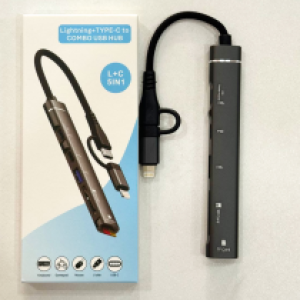 Convertor Lightning/TYPE-C to 2Type-C/USB/SD/TF Card Reader - ឌុយបំឡែង iPhone/TypeC to 2TypeC/USB/SD/TF Card Reader