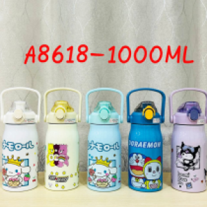 Bottle hot&cold cartoon A8618 - ដបទឹករក្សាសីតុណ្ហភាពតុក្កតា 1000ml