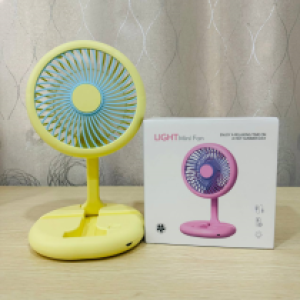 Fan Desk Rechargeable Light mini - កង្ហាសាកថ្មលើតុ A9915