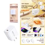 Power Charger Remax RP-U121 PD33W - ឆ្នាំងសាក ខ្វីកឆាច Remax RP-U121 PD33វ៉ាត់