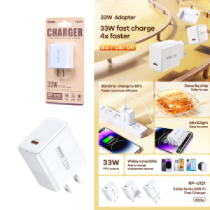 Power Charger Remax RP-U121 PD33W - ឆ្នាំងសាក ខ្វីកឆាច Remax RP-U121 PD33វ៉ាត់