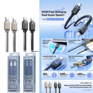 Cable Charger Remax RC-C159 Type-C to Type-C 100W - ខ្សែសាកស៊ីលីខូន Remax RC-C159 Type-C to TypeC 100W