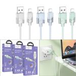 Cable Charger hoco U132 Lightning 1.2m - ខ្សែសាក ហូកូ​ U132 iPhone ប្រវែង1.2m