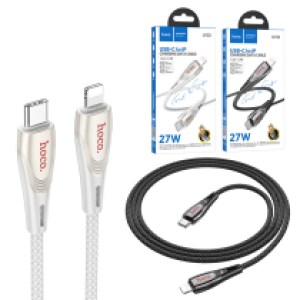 Cable Charger hoco U133 PD27W TypeC to Lightning 1.2m - ខ្សែសាក ហូកូ​ U133 PD27W Type-C to iPhone ប្រវែង1.2m