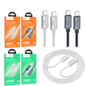 Cable Charger hoco U134 PD27W/60W TypeC to TypeC 1.2m - ខ្សែសាក ហូកូ​ U134 PD27W/60W Type-C to Type-C ប្រវែង1.2m
