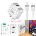 Power Charger hoco C135 PD20W+QC3.0 Set (TypeC to Lightning) - ឆ្នាំងសាក hoco C135 PD20W+QC3.0 ឈុត(TypeC to iPhone)