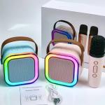 Speaker Bluetooth KaraOK 2Microphone - បាស់ប្ល៊ូធូសប្រើថ្ម ការ៉ាអូខេ មីក្រូហ្វូន 2