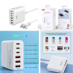 Power Charger Fast XO L133 3A+3C(QC/PD) 75W - ឆ្នាំងសាក លឿន XO L133 3A+3C(QC/PD) 75W
