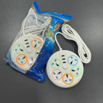 Power Strip Flower 5Socket 3USB NO:622U - ព្រីភ្លើង លេខ Flower 5រុន+3រុនសាកថ្ម 1.8ម៉ែត