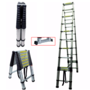 Double Ladder Telescopic aluminum 3.8m - ជណ្តើរហូត ភ្លោះ​កំពស់ 3.8 ម៉ែត