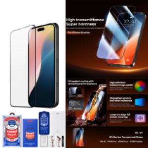 Screen Protector Clear 3D Remax GL-27 iPhone17 Air - កញ្ចក់ពេញការពារ 3D មិនប្រឡាក់ Remax GL-27 iPhone17 Air