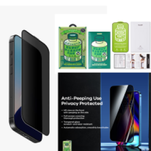 Screen Protector Privacy 3D Remax GL-27 iPhone17/16Pro - កញ្ចក់ពេញ 3D ការពារ ឯកជនភាព Remax GL-27 iPhone17/16Pro