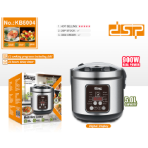 Rice Cooker digital 5L DSP-KB5004 - ឆ្នាំងបាយគំរបជាប់ឌីជីថល​​5L DSP-KB5004