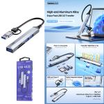 Card Reader 5in1 REMAX RU-U7(USB/TypeC to USB3.0+USB2.0*2+TF) - ប្រអប់ កាតមេម៉ូរី 5in1 REMAX RU-U7(USB/TypeCto USB3.0+USB2.0*2+TF)