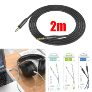 Cable 3.5mm AUX hoco UPA19 2m - ខ្សែសំឡេង hoco UPA19 2ម៉ែត