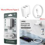 Power Charger Remax RP-U35 2USB Set Micro - ឆ្នាំងសាក​ Remax RP-U35 2រុន ឈុត Micro