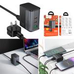 Power Charger Hoco CS76 PD70W(2C1A) (PD/QC/FCP/AFC) - ឆ្នាំងសាក​ ហូកូ CS76 PD70W(2C1A) (PD/QC/FCP/AFC)