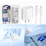 Power Charger Hoco C109 PD20W set(Type-C to iPhone) - ឆ្នាំងសាក ខ្វីកឆាច ហូកូ C109 PD20W ឈុត(TypeC to iPhone)