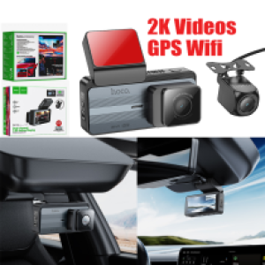 Camera Car GPS hoco DV12 2K 2Camera - កាមេរ៉ាឡាន GPS hoco DV12 2K កាមេរ៉ា 2