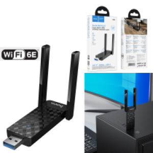 WIFI USB mini WiFi6 hoco HI34 - ឧបករណ៍ភ្ជាប់អ៊ិនធើនេត WiFi6 hoco HI34
