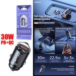 Power Car Charger 30W PD+QC Remax RCC359(1A+1C) - ឆ្នាំងសាកក្នុងឡាន 30W PD+QC Remax RCC359(1A+1C)