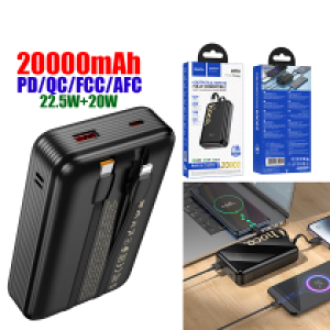 Power Bank hoco Q37A 22.5W（PD/QC/FCP/AFC）Set (iPhone/TypeC) 20000mAh - ថ្មជំនួយ hoco Q37A Fast 22.5W+PD20W ឈុត(iPhone/TypeC) 20000មីលីអំពែ