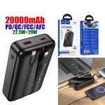 Power Bank hoco Q37A 22.5W（PD/QC/FCP/AFC）Set (iPhone/TypeC) 20000mAh - ថ្មជំនួយ hoco Q37A Fast 22.5W+PD20W ឈុត(iPhone/TypeC) 20000មីលីអំពែ