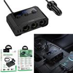 Power Car Charger 2cigarette Z64 240W(2C2A) 3in1 - ឆ្នាំងសាកក្នុងឡាន រុន 2 និង រុនសាកថ្ម Z64 240W(2C2A) 3-in-1