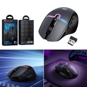 Mouse Dual Mode(2.4G+Bluetooth) hoco GM651 Rechargeable - ម៉ៅអត់ខ្សែ សាកថ្មបាន និង ប៊្លូធូស+2.4G hoco GM651