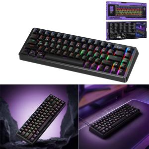 Keyboard gaming RGB mechanical hoco GM703 - ក្តារចុចលេងហ្គេម RGB មេកានិច hoco GM703