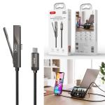Cable Charger(C to C) XO NB-Q315 240W - ខ្សែសាកក្រណាត់ XO NB-Q315 240W(Type C to Type C)