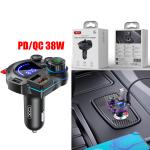 Car Bluetooth FM transmitter XO BCC21 PD+QC3.0 - ប្លូធូឡាន FM បញ្ជូនសំលេង XO BCC21 PD+QC3.0