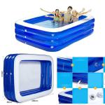 Air inflatable water pool 200x160x60cm - ពោងខ្យល់ដាក់ទឹក 200x160x60cm