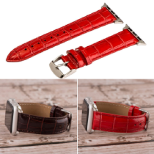 Strap Crocodile leather hoco SWS08 iWatch 38/40mm - ខ្សែនាឡិកា ហូកូ ស្បែកក្រពើ 38,40មម