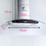 range hood  KZ4-198 LCD touch  - បំពង់បឺតផ្សែង KZ4-198 LCD touch 