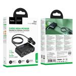 Power Car Charger 2cigarette Z64 240W(2C2A) 3in1 - ឆ្នាំងសាកក្នុងឡាន រុន 2 និង រុនសាកថ្ម Z64 240W(2C2A) 3-in-1