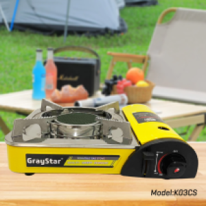 Portable gas stove K03CS - ចង្ក្រានហ្គាសប្រើកំប៉ុង 03CS