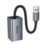 Converter Adapter USB to RJ45 100Mbs hoco UA48 - ដុំបំបែក ហូកូ UA48(USB to RJ45 100Mbs)