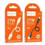Cable Charger TypeC hoco X96 27W (L=0.25M) - ខ្សែសាក hoco X96 Hyper សម្រាប់ Type-C 27W (0.25ម៉ែត)
