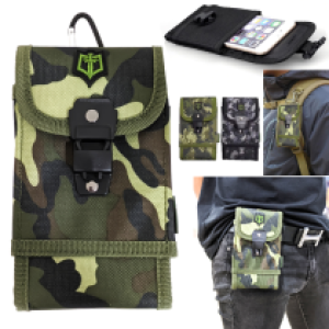 Waist bag case Fabric Army Para BWN06 - កាបូបចង្កេះ ក្រណាត់ BWN06