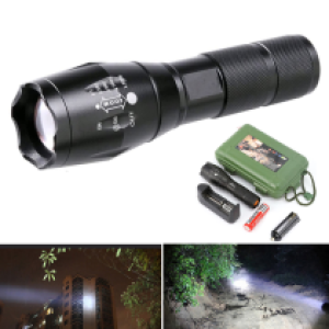 Torch T6 Flashlight XML-T6 Green Box Original - ពិល ឡាស៊ែ T6 Green Box Original