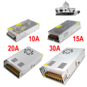 Power Supply CCTV Camera DC12V-20A - ដុំភ្លើង កាមេរ៉ាសុវត្ថិភាព DC 12V 20A